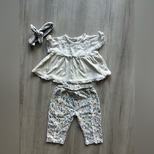 Laura Ashley Baby Girl Set - 12 Months - Floral